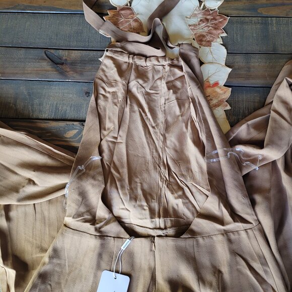Wide Leg Halter Romper with Pockets - Picture 3 of 5